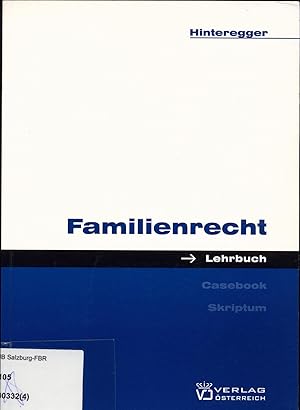 Immagine del venditore per Familienrecht venduto da avelibro OHG