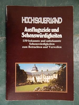 Bild des Verkufers fr Hochsauerland - Ausflugsziele und Sehenswrdigkeiten . . . zum Verkauf von Buchantiquariat Uwe Sticht, Einzelunter.
