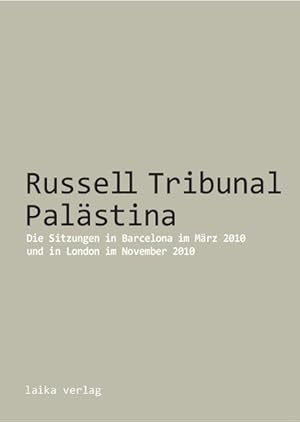 Bild des Verkufers fr Russell Tribunal Palaestina zum Verkauf von moluna