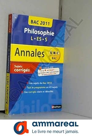 Imagen del vendedor de Philosophie L, ES, S : Sujets corrigés a la venta por Ammareal