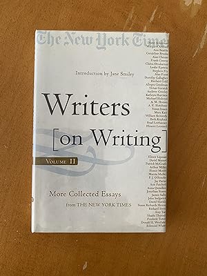 Seller image for Writers on Writing, Volume II - SIGNED by Alan Furst - More Collected Essays from The New York Times (Writers on Writing (Times Books Hardcover)) for sale by Bailey Books