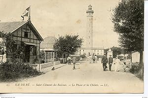 Seller image for CPA 17 ILE DE RE. SAINT-CLEMENT-DES-BALEINES. LE PHARE ET LES CHALETS. 1903 for sale by Le-Livre