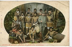 CPA SERTOES DO BRAZIL. INDIOS DA TRIBU DOS GUARANYS