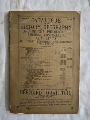 Catalogues of Bernard Quaritch (1885-#363, 510, 664, 691, 696, 701, 709, 725):; C.F. Libbie (1915...