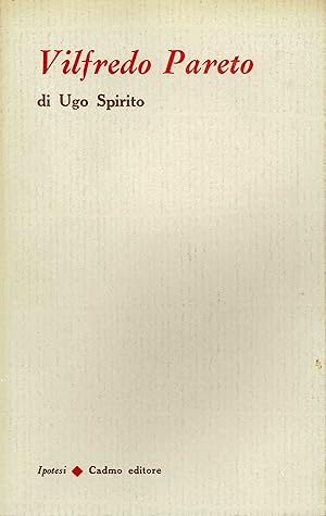 Seller image for Vilfredo Pareto for sale by Libro Co. Italia Srl