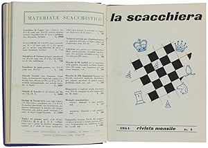 LA SCACCHIERA. Rivista Mensile. Annata 1954 completa.: