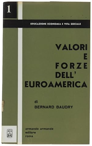 Bild des Verkufers fr VALORI E FORZE DELL'EUROAMERICA.: zum Verkauf von Bergoglio Libri d'Epoca