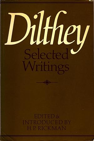 Imagen del vendedor de W. Dilthey, selected writings a la venta por avelibro OHG