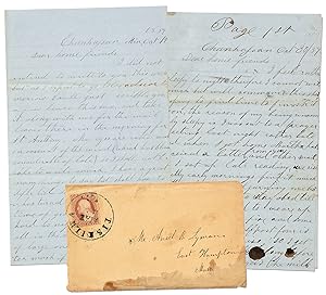 Two Autograph Letters Signed from Chanhassen, Minnesota Territory, 1857