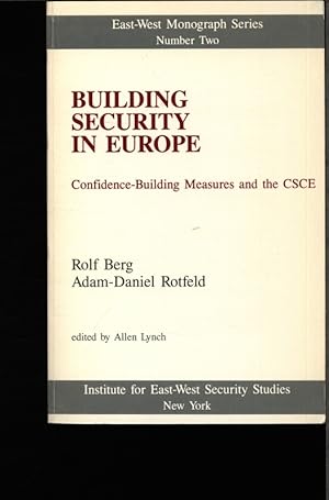Seller image for Building security in Europe. Cnfidence-building measures and the CSCE. for sale by Antiquariat Bookfarm