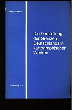 Bild des Verkufers fr Die Darstellung der Grenzen Deutschlands in karthographischen Werken. Zur Verpflichtung zum Gebrauch verfassungskonformer Bezeichnungen durch d. deutschen Behrden, insbes. in Bezug auf d. Belange d. Ostdeutschen. zum Verkauf von Antiquariat Bookfarm