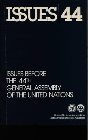 Bild des Verkufers fr Issues before the 44th General Assembly of the United Nations. zum Verkauf von Antiquariat Bookfarm