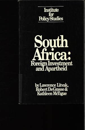 Bild des Verkufers fr South Africa, foreign investment and apartheid. zum Verkauf von Antiquariat Bookfarm