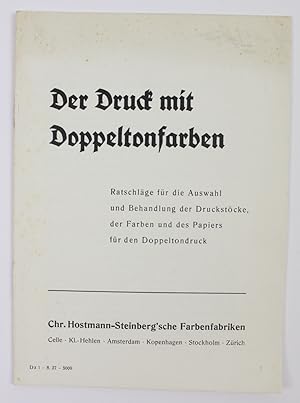 Image du vendeur pour Der Druck mit Doppeltonfarben. Ratschlge fr die Auswahl und Behandlung der Druckstcke, der Farben und des Papiers fr den Doppeltondruck mis en vente par Buchkanzlei