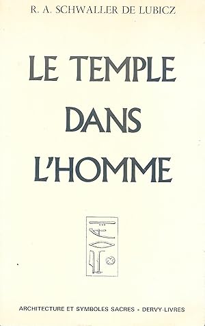 Bild des Verkufers fr Le Temple dans l'Homme zum Verkauf von LES TEMPS MODERNES