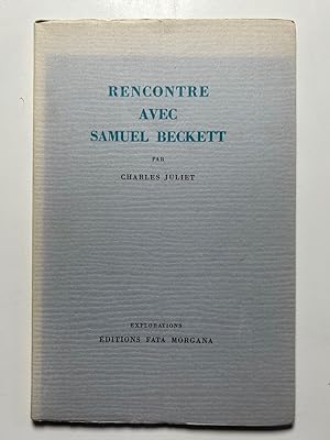 Bild des Verk�ufers f�r Rencontre avec Samuel Beckett zum Verkauf von Librairie Christian Chaboud