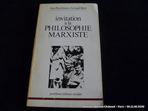 Image du vendeur pour Invitation  la philosophie marxiste mis en vente par Librairie Christian Chaboud