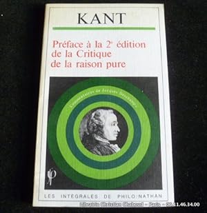 Seller image for Prface  la 2e dition de la Critique de la raison pure for sale by Librairie Christian Chaboud
