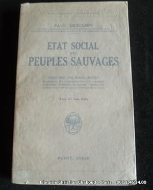 Seller image for tat social des peuples sauvages for sale by Librairie Christian Chaboud