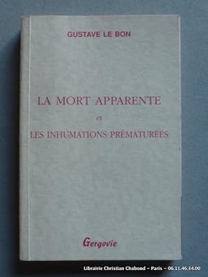 Immagine del venditore per La mort apparente et les inhumations prmatures venduto da Librairie Christian Chaboud