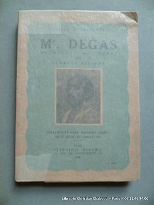 Image du vendeur pour Mr. Degas, bourgeois de Paris mis en vente par Librairie Christian Chaboud