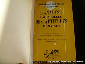 Seller image for L'analyse factorielle des aptitudes humaines for sale by Librairie Christian Chaboud