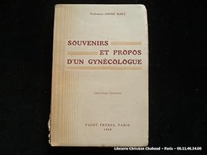 Imagen del vendedor de Souvenirs et propos d'un gyncologue. a la venta por Librairie Christian Chaboud