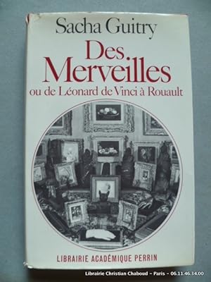 Imagen del vendedor de Des Merveilles ou de Lonard de Vinci  Rouault. a la venta por Librairie Christian Chaboud