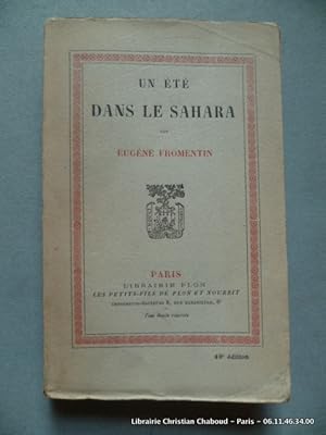 Image du vendeur pour Un t dans le Sahara mis en vente par Librairie Christian Chaboud