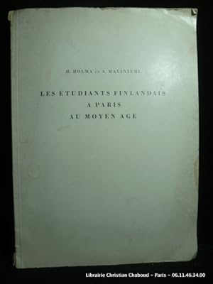 Seller image for Les tudiants finlandais  Paris au Moyen-Age. for sale by Librairie Christian Chaboud