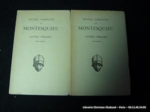 Immagine del venditore per Oeuvres compltes de Montesquieu. Lettres persanes. 2 tomes venduto da Librairie Christian Chaboud