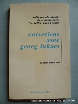 Immagine del venditore per Entretiens avec Georges Lukacs venduto da Librairie Christian Chaboud