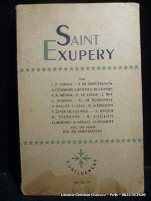 Imagen del vendedor de Saint-Exupry. Revue Confluences n12-13-14 a la venta por Librairie Christian Chaboud