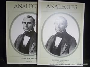 Seller image for Analectes. Du dmon de Socrate. Spcimen d'une application de la Science Psychologique  celle de l'histoire. Complet en 2 tomes. for sale by Librairie Christian Chaboud