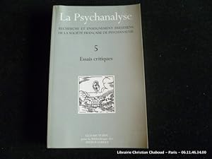 Seller image for Recherche et enseignement freudiens de la socit franaise de pshychanalyse. 5- Essais critiques. for sale by Librairie Christian Chaboud