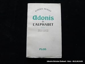 Imagen del vendedor de Adonis et l'alphabet. Essais. a la venta por Librairie Christian Chaboud