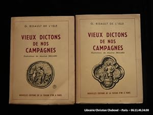 Seller image for Vieux dictons de nos campagnes. 2 tomes. for sale by Librairie Christian Chaboud