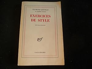 Imagen del vendedor de Exercices de style. Nouvelle dition. a la venta por Librairie Christian Chaboud