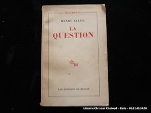 Imagen del vendedor de La question a la venta por Librairie Christian Chaboud