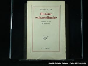 Immagine del venditore per Histoire extraordinaire. Essai sur un rve de Baudelaire. venduto da Librairie Christian Chaboud