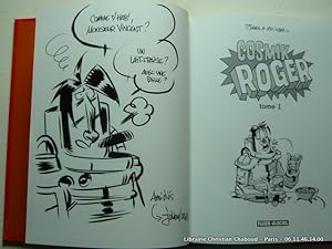 Image du vendeur pour Cosmik Roger. L'intgrale tome 1. Superbe dessin original  pleine page. mis en vente par Librairie Christian Chaboud