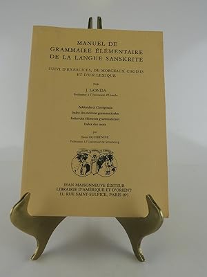 Image du vendeur pour Manuel de grammaire lmentaire de la langue sanskrite. Suivi d'exercices, de morceaux choisis et d'un lexique. mis en vente par Librairie Christian Chaboud