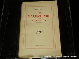 Seller image for Le malentendu suivi de Caligula. Edition augmente for sale by Librairie Christian Chaboud