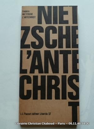 Imagen del vendedor de L'Antchrist a la venta por Librairie Christian Chaboud