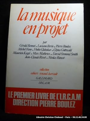 Image du vendeur pour La musique en projet. mis en vente par Librairie Christian Chaboud