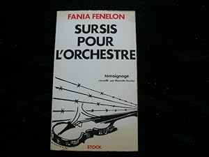Bild des Verkufers fr Sursis pour l'orchestre. zum Verkauf von Librairie Christian Chaboud