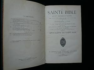 Image du vendeur pour La Sainte Bible avec commentaires thologiques, moraux, phililogiques, historiques etc. rdigs d'aprs les meilleurs travaux anciens et contemporains. mis en vente par Librairie Christian Chaboud