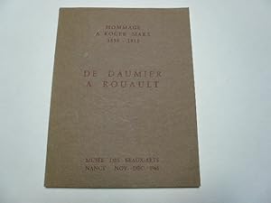 Imagen del vendedor de Hommage  Roger Marx 1859 - 1913 - De Daumier  Rouault . a la venta por Librairie Christian Chaboud