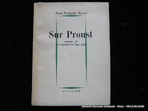 Seller image for Sur Proust. Remarques sur A la Recherche du Temps perdu . for sale by Librairie Christian Chaboud