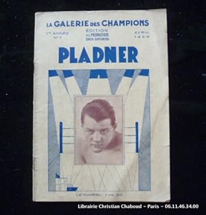 Seller image for La Galerie des Champions numro 1 Avril 1929 Emile Pladner. for sale by Librairie Christian Chaboud